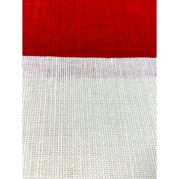 Retro Hand Printed ‘New Noel’ Pattern Tablecloth by Elite Creation ~ Poinsettias - Picture 10 of 10